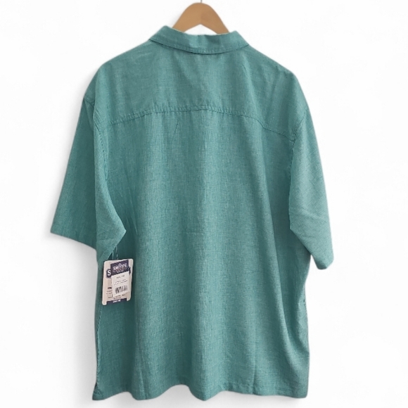 Smith’s Workwear Spearmint Short Sleeve Performance Work Shirt Sz 3XB NWT - Picture 2 of 15